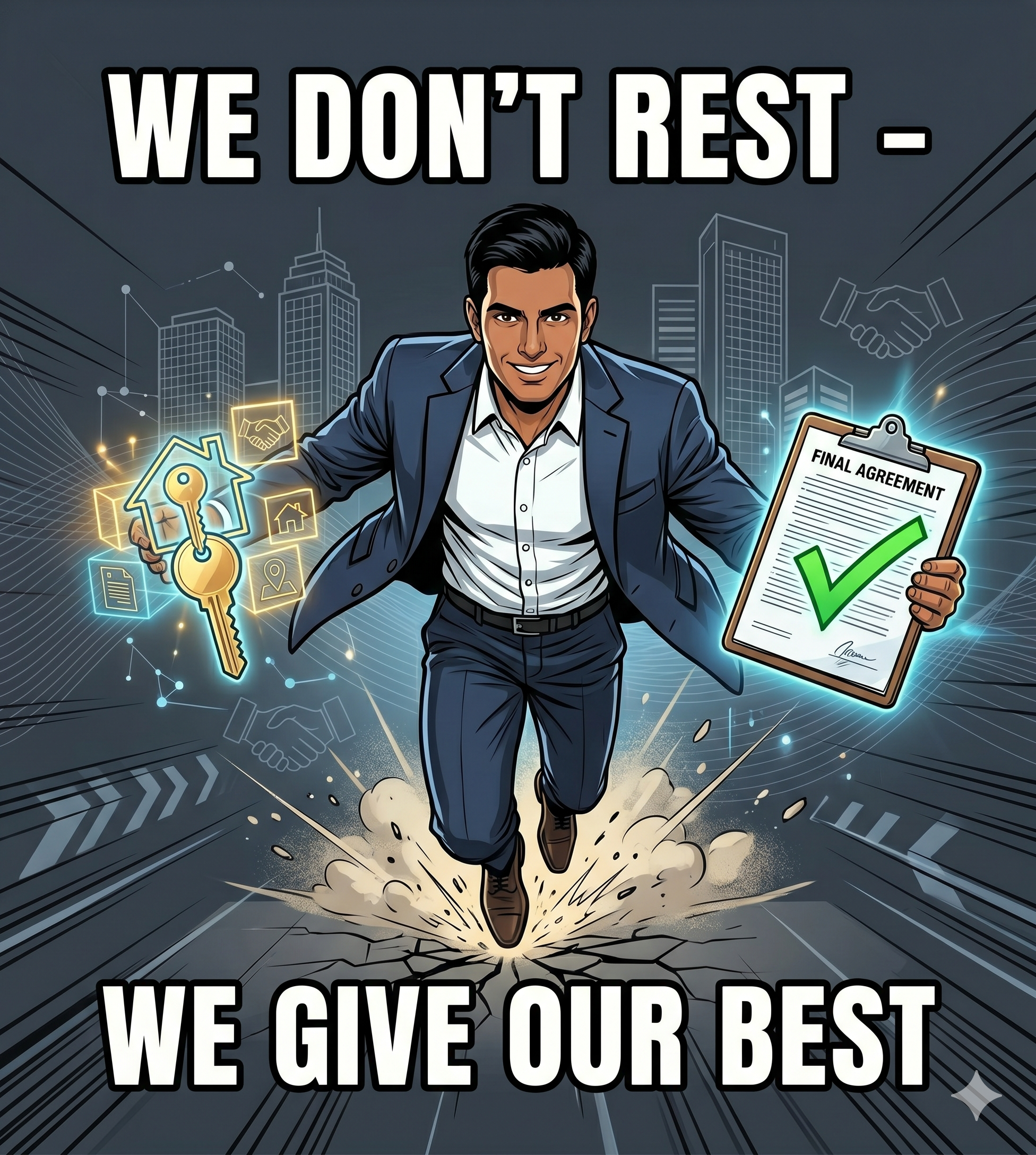 WE DON'T REST – WE GIVE OUR BEST