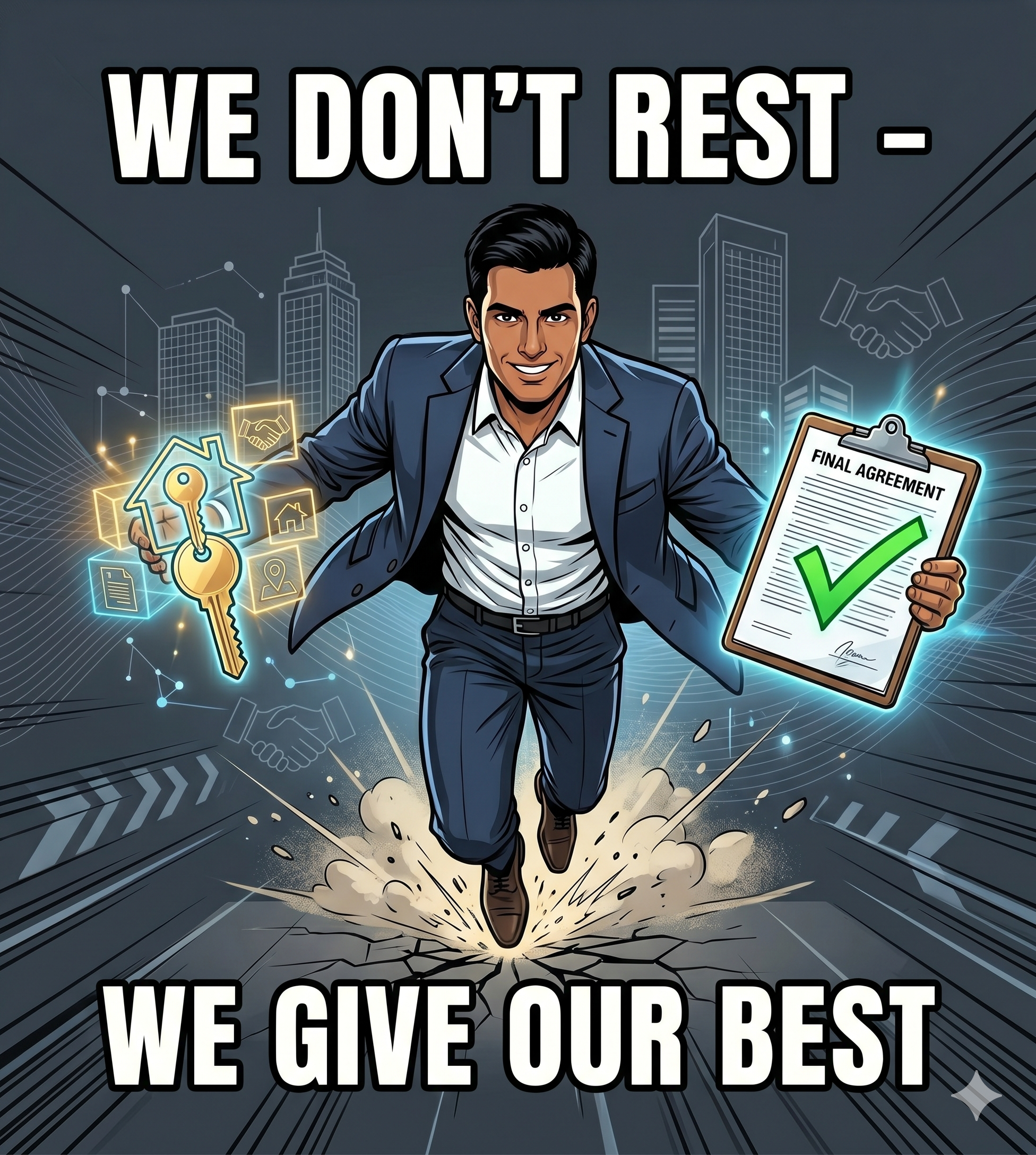 WE DON'T REST – WE GIVE OUR BEST